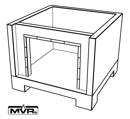 MVRs Oven Precast Concrete Base With Floor & Arch